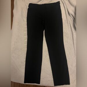 Larry Levine Sleek Black Straight Leg Ankle Pants